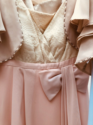 美品 パーティー セレモニー 謝恩会 結婚式 卒業式 入学式 水色 ピンク クリーム ワンピース ボレロ ドレス Chiroru 荒川のドレスの中古 古着あげます 譲ります ジモティーで不用品の処分