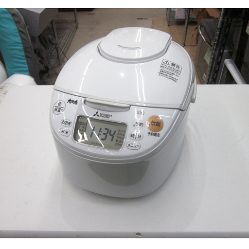 札幌 【美品】 2018年製 IH炊飯器 5.5合 大沸騰IH NJ-NH106-W 三菱 ミツビシ 炊飯ジャー 本郷通店