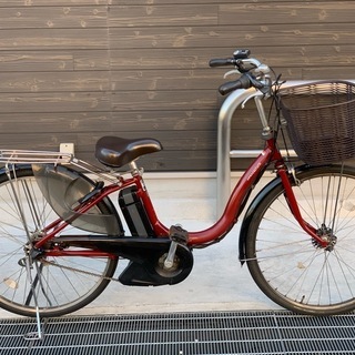 地域限定 ヤマハ パス ナチュラ 新基準 子供乗せ 8,1AH 赤 アシスタ