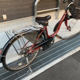 地域限定 ヤマハ パス ナチュラ 新基準 子供乗せ 8,1AH 赤 アシスタ