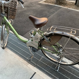 地域限定 パナソニック ビビ DX 新基準 子供乗せ 黄緑 アシスタ