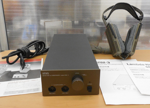 スタックス ヘッドホンアンプ イヤースピーカー用ドライバーユニット SRM-3 Lambda-Nova 通電OK 説明書付き STAX ペイペイ対応 札幌市西区西野