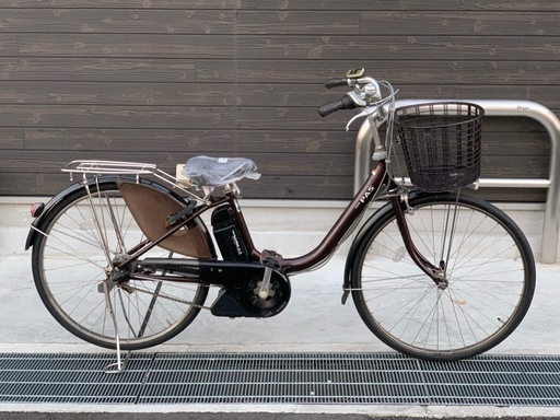地域限定　ヤマハ　パス　新基準　子供乗せ　6AH　茶色　アシスタ　ビビ　神戸市　電動自転車