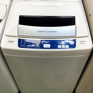 送料無料・設置無料サービス有り】洗濯機 AQUA AQW-S70A 中古