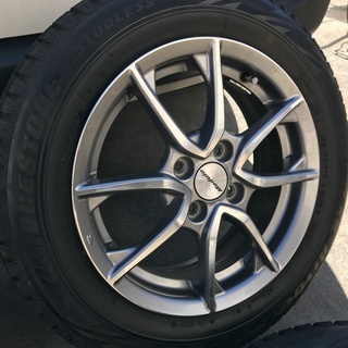 【HONDA Moduro 15インチ 5.5J 4H/100 +45 BLIZZAK REVO GZ 175/65/15 山あり　4本】