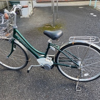 電動アシスト自転車 2/8まで！ヤマハ Pas City リチウム グリーン