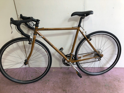 クロモリフレーム●SURLY.サーリー 27インチ、おしゃれな色です。 ディアグラ、ディレーラー