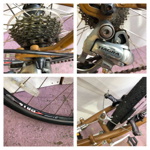 クロモリフレーム●SURLY.サーリー 27インチ、おしゃれな色です。 ディアグラ、ディレーラー