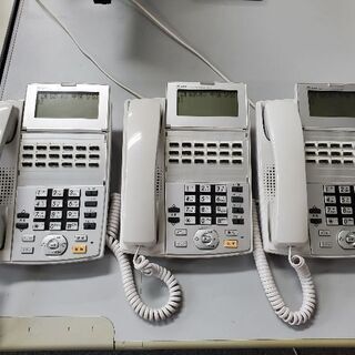 ビジネスフォン(３機)＋主装置（３ユニット付)のセット