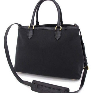 美品 プラダ 1BA579 ロゴジャガード×リボン 2way トートバッグ