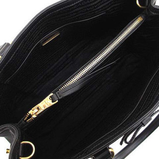 美品 プラダ 1BA579 ロゴジャガード×リボン 2way トートバッグ