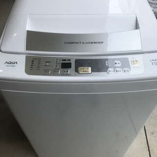 AQUA 7.0kg 全自動洗濯機 AQW-S70B 2013年...