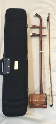 新品・送料込・返品可】二胡 花梨木※弓・松脂・ハードケース付き 