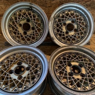 ALMEX メッシュ アルメックス Y3A 14インチ6J4HPCD114.3+12 4本 旧車