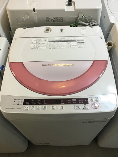 【送料無料・設置無料サービス有り】洗濯機 SHARP ES-GE60P-P 中古