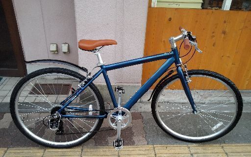 美品☆cyma primer 700cクロスバイク アルミ/7speed/アイアンブルー