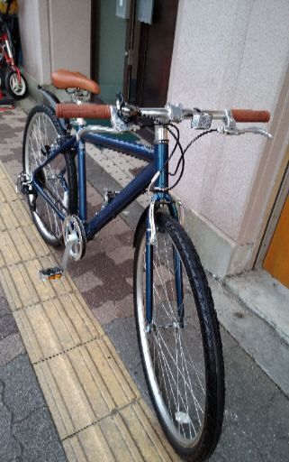 美品 Cyma Primer 700cクロスバイク アルミ 7speed アイアンブルー 自転車工房としくら 鴫野のクロスバイクの中古あげます 譲ります ジモティーで不用品の処分