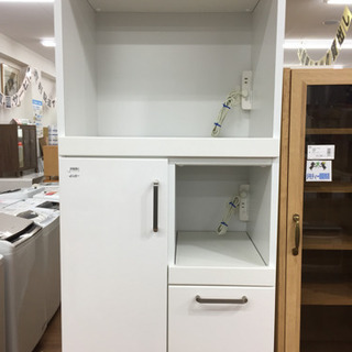 食器棚 キッチンボード ホワイト 幅130 ルームズ 頑丈 高級 コンセント4口