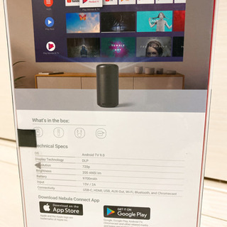 ☆ 新品 ☆ 世界初Android TV搭載 ☆ モバイルプロジェクター ☆ Anker  
