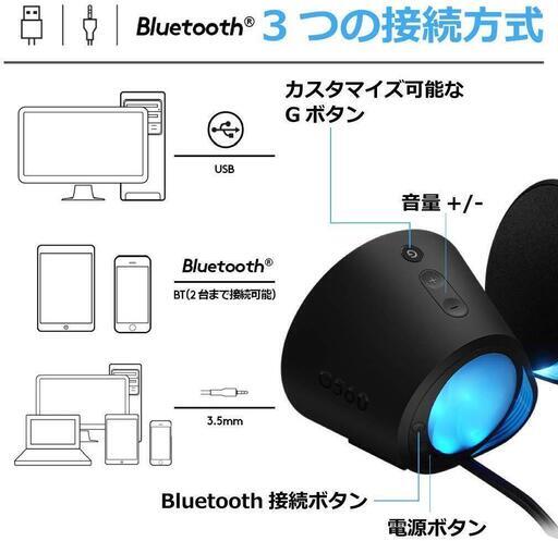 ☆Logicool G ゲーミング スピーカー G560 ブラック PC スピーカー 4台