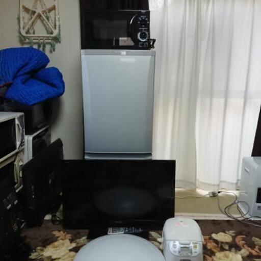 激安５点セット テレビ 電子レンジ 炊飯器 LＥDライト 冷蔵庫