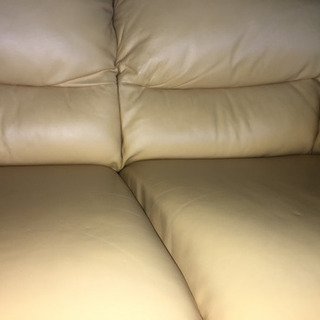 4/25 値下げ! IDC大塚家具 Leather World 本革 2人掛けソファ