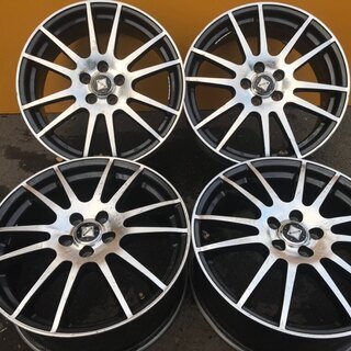 社外アルミ 17インチ7J5HPCD100+48 社外ホイール 4本 プリウス等