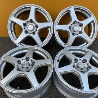 Weds Treffer 15インチ5.5J5HPCD114.3+41 社外ホイール 4本 パジェロ 