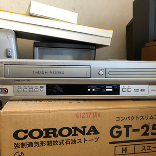 ビデオ&DVDプレーヤーとブラウン管テレビをセットで