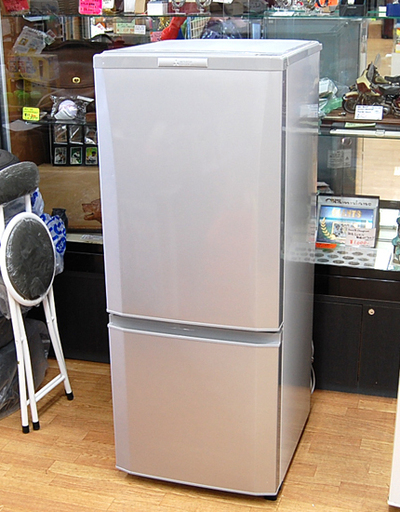 146L 2014年製 三菱 2ドア冷蔵庫 MR-P15Y-S シルバー MITSUBISHI ミツビシ 100Lクラス☆ PayPay(ペイペイ)決済可能 ☆ 札幌市 清田区 平岡