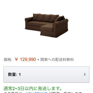 ソファベッド収納付き（IKEA MOHEDA）