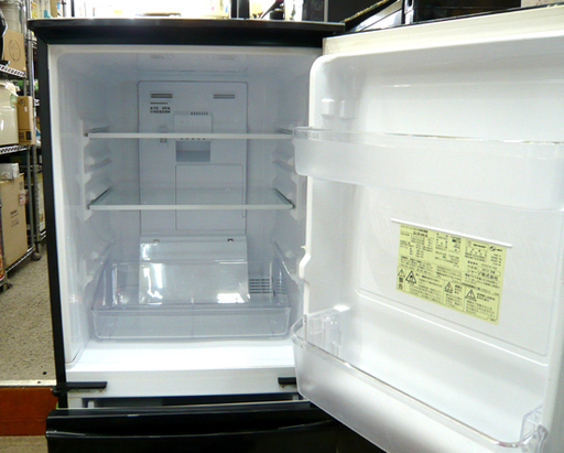 札幌 137L 2014年製 2ドア 冷蔵庫 シャープ SJ-D14A 黒 ブラック 100L