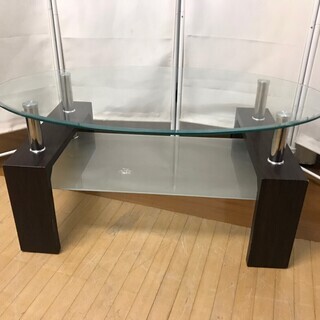 ガラステーブル　1000×600×444　センターテーブル　