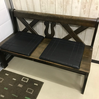 カリモク製　木製ベンチ