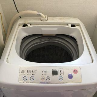 終了　haier洗濯機　ジャンク品（蓋を修理したら使用できる）