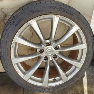 ☆4万円☆19インチ4本V36スカイラインクーペ純正ホイール日産☆お届け