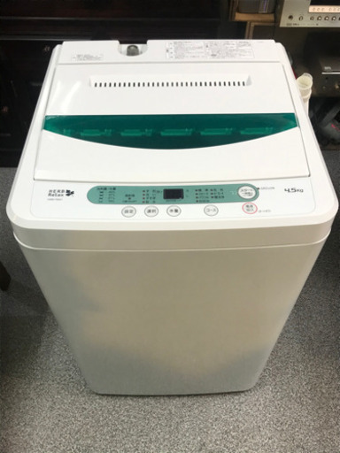 YAMADA ヤマダ電機オリジナル 全自動電気洗濯機 (4.5kg) HerbRelax YWM-T45A1(W) 2018年製 美品