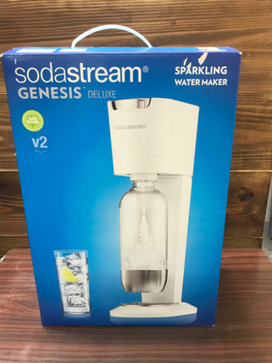 sodastream GENESIS ソーダストリーム スターターキット 炭酸水メーカー ホワイト ソーダストリーム Genesis v2  ジェネシス v2 未使用