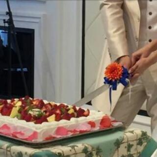 ハンドメイド♡結婚式ケーキ入刀用装花♡マイクトーチ装花にも！！