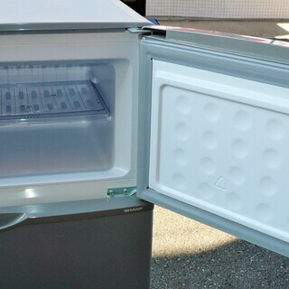 ☆シャープ SHARP SJ-H12Y 118L 2ドアノンフロン冷凍冷蔵庫◆耐熱100℃のトップテーブル - 家電
