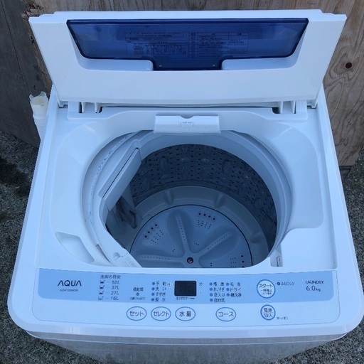 【配送無料】AQUA 6.0kg 洗濯機 AQW-S60A