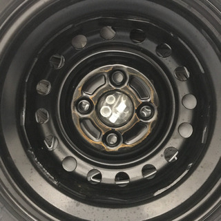 値下げ‼️N-VANホンダ純正ホイールキャップ付145/80R12 新車外し バリ山イボあり識別線あり 純正ナット付