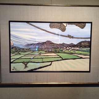 石田良介 剪画 額付き