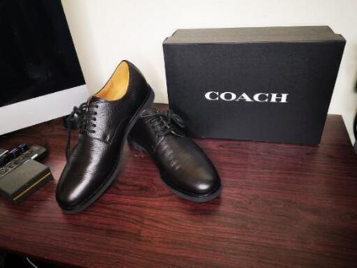 【新品】26.5 COACH 革靴(黒)