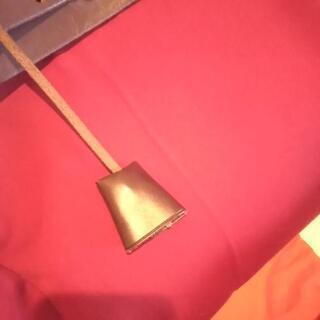 HERMESエルメスエールバッグオレンジ&レッド  カデナ&キー付き