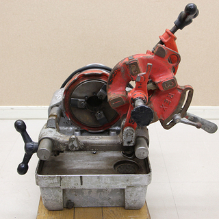 REX レッキス工業 mini 32A ねじ切り機 パイプマシン 鉄工用 切断機 電動工具 現場工具（D3468wYG)