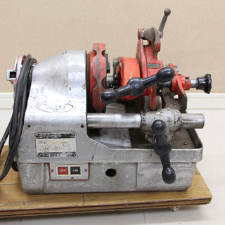 REX レッキス工業 mini 32A ねじ切り機 パイプマシン 鉄工用 切断機 電動工具 現場工具（D3468wYG)