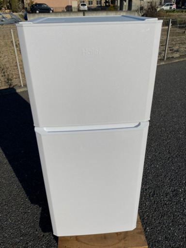 Haier ハイアール 冷凍冷蔵庫 JR-N121A 2017年製 121L 34.5kg 中古品 動作品 一部割れ有 直接引取可能