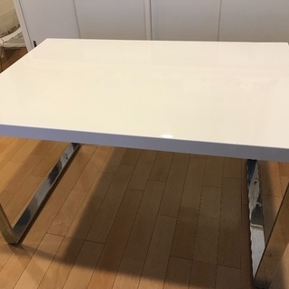【無料】ダイニングテーブル ホワイト 80×120
