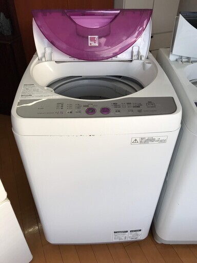 一人暮らし　全自動　洗濯機　家電　シャープ　ES-45E8　G136